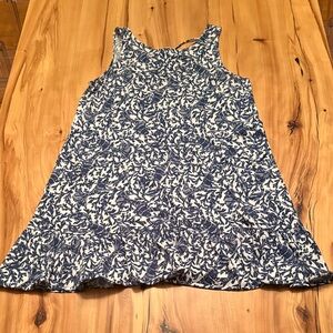 Lilly Pulitzer Navy and Cream Leaf Print Mini Dress
